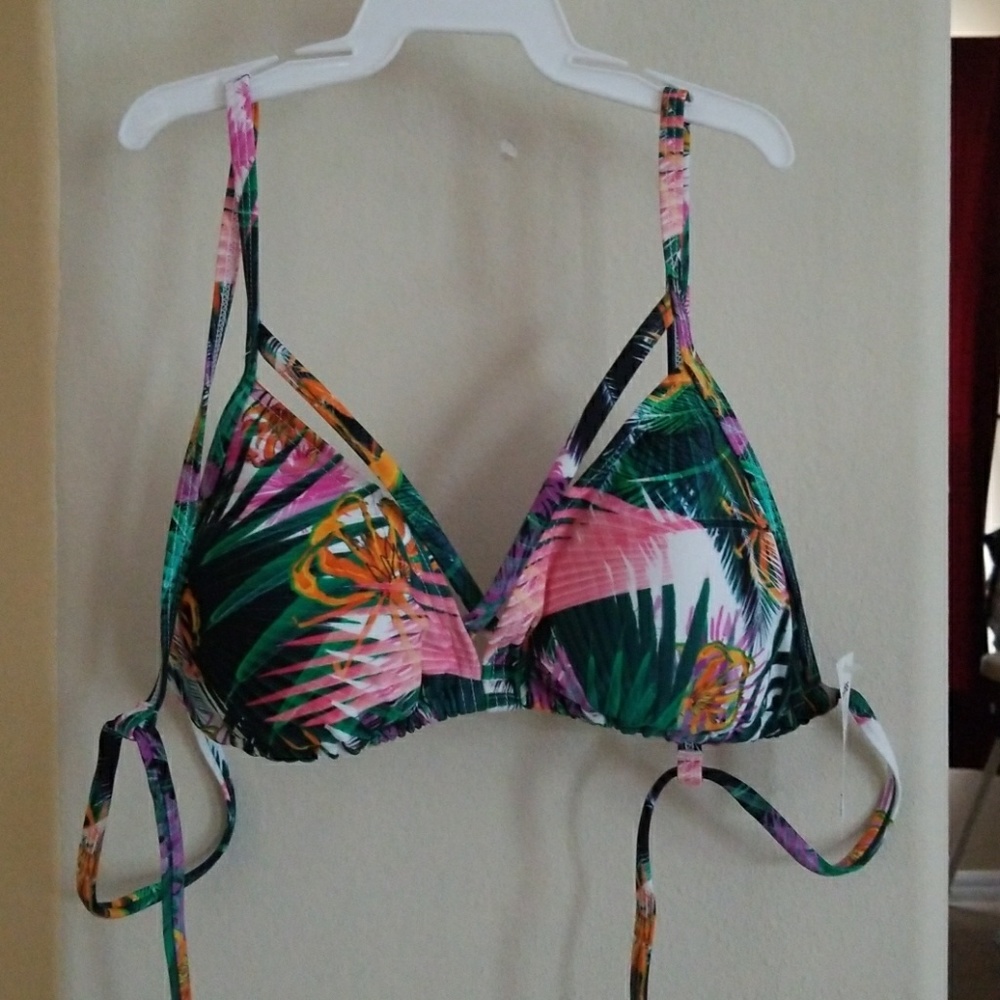 Victoria's Secret Triangle Floral Bikini Top